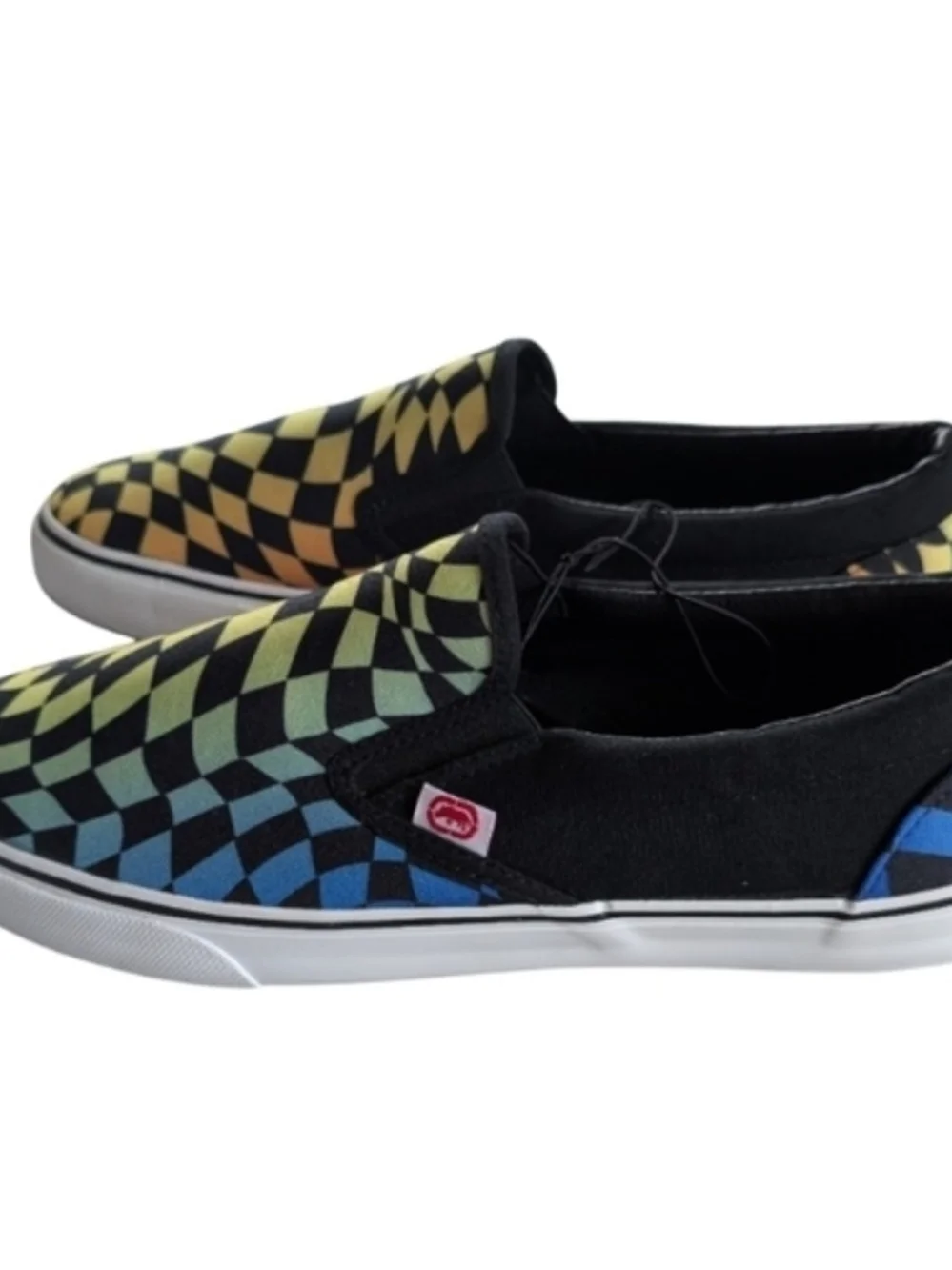 Ecko Unltd Trippy Checkerd Slip-ons Men's Size 9 NEW!